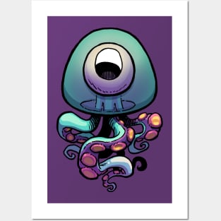 Baby Tentacle Slime Posters and Art